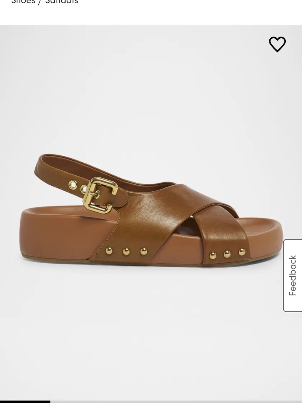 Chloe Mae Leather Crisscross Sandals Made in Spain 8 38